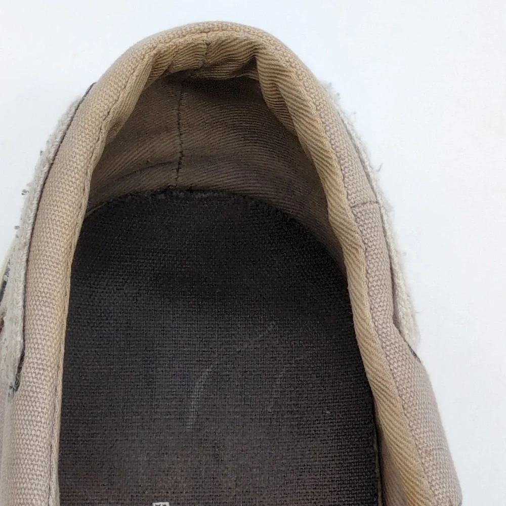 Sperry Loafers Womens‎ Pier Gray 9 Boat Shoes Canvas Casual Top Sider STS83191